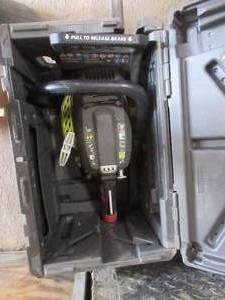 lot 176 image: RYOBI CHAINSAW WITH CASE