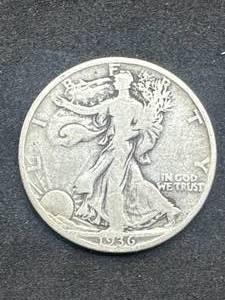 lot 3 image: 1936 Walking Liberty Half Dollar