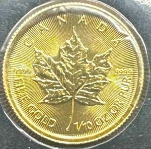 lot 27 image: 110 oz .999 Gold Canadian Maple Leaf