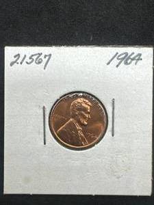lot 41 image: Mint 1964 Lincoln Cent