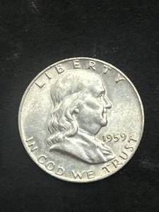lot 66 image: 1959 Franklin Half Dollar