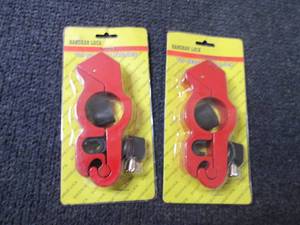 lot 37 image: 2 Handbar Motorcycle Locks...