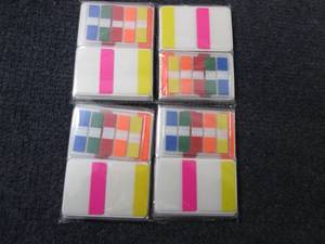 lot 102 image: 4 pks Sticky Flags & Index Markers...