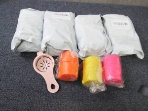 lot 113 image: 5 Sets-4 pc Egg Shell Opener Sets R...