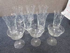lot 150 image: 2 Types Stemware...
