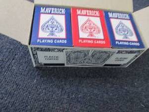 lot 172 image: 12 Decks  Maverick Playing Cards...