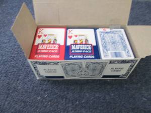 lot 174 image: 12 Decks  Maverick Jumbo Face Playi...
