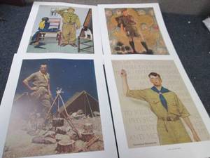 lot 177 image: 4 sets of 4(16) Norman Rockwell Boy...