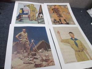 lot 178 image: 4 sets of 4(16) Norman Rockwell Boy...