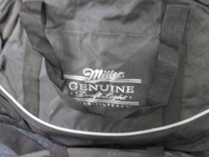 lot 201 image: 2 Miller Genuine Draft Duffle Bags...