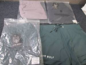lot 220 image: 4 pr GymWolf Medium Womens Shorts ...