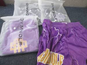 lot 222 image: 4 pr GymWolf Small Mens Shorts NWT...