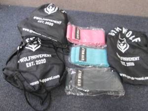 3- 3 pc GymWolf Resistance Bands wi...
