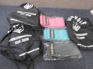 lot 240 image: 3- 3 pc GymWolf Resistance Bands wi...