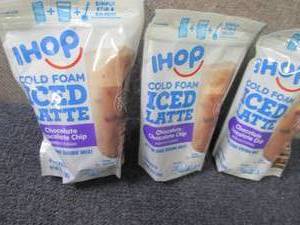 lot 291 image: 3- 6ct iHop Cold Foam Iced Chocolat...