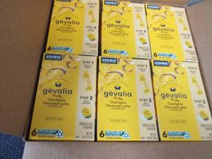 lot 338 image: 6- 6 ct Gevalia Frothy Chai Spice K...