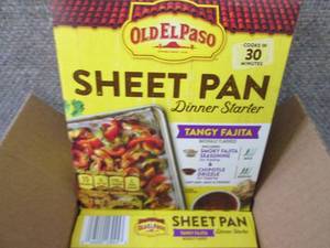 lot 354 image: 10- 3.9 oz Old El Paso Sheet Pan Di...