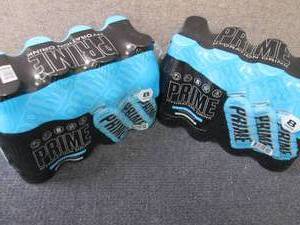lot 368 image: 2- 8pks 16.9 oz Prime Blue Raspberr...