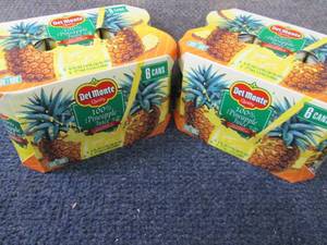 lot 404 image: 12- 6 oz DelMonte 100% Pineapple Ju...