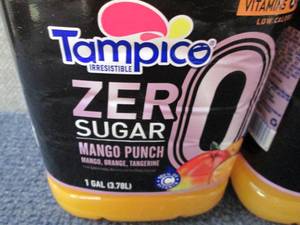 lot 443 image: 2 Gallons Tampico Zero Sugar Mango ...