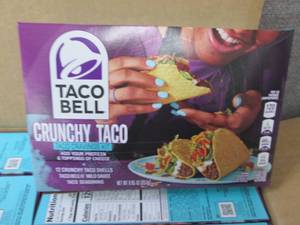 lot 460 image: 6- 8.85 oz Taco Bell Crunchy Taco C...
