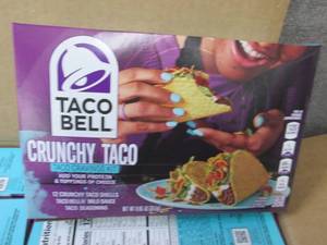 lot 461 image: 6- 8.85 oz Taco Bell Crunchy Taco C...