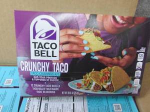 lot 463 image: 6- 8.85 oz Taco Bell Crunchy Taco C...