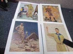 lot 182 image: 2 sets of 4(8) Norman Rockwell Boy ...