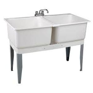 MUSTEE 46 in. x 34 in. Plastic Laundry Tub Customer Returns See Pictures