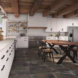 lot 28 image: Daltile Highland Shore Graphite 24 in. x 24 in. Glazed Porcelain Floor and Wall Tile (15.76 sq. ft.Case) Customer Returns See Pictures