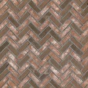 18 Boxes of MSI Noble Red Herringbone 12.5 in. x 25.5 in. Clay Brick Mesh-Mounted Mosaic Floor and Wall Tile (8.7 sq. ft./Case) Customer Returns See Pictures