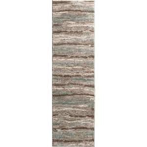 lot 27 image: Home Decorators Collection Shoreline Multi 2 ft. x 7 ft. Striped Runner Rug   Customer Returns See Pictures