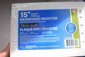 lot 61 image: 6 15 inch Baseboard Register