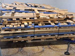 lot 531 image: Lot of (1 Large Pallet) Wood Boards  Assorted Sizes