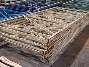 lot 538 image: Lot of (7) Pallet Racking Uprights - 5x145