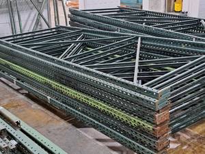 lot 542 image: Lot of (11) Pallet Racking Uprights - 51-12x12