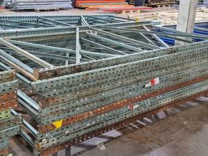 lot 545 image: Lot of (10) Pallet Racking Uprights - 5x121
