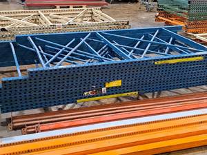 Lot of (6) Pallet Racking Uprights - 5'x114"