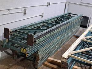 lot 570 image: Lot of (9) Pallet Racking Uprights - 2x156