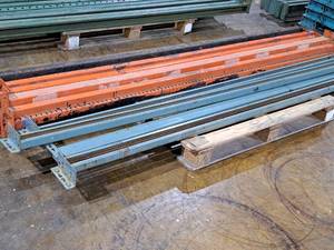 lot 574 image: Lot of (9) 8 Pallet Racking Cross Beams