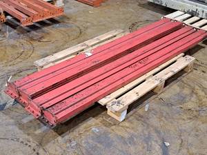 lot 582 image: Lot of (4) 7 Pallet Racking Cross Beams