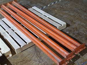 lot 587 image: Lot of (4) 93 Pallet Racking Cross Beams