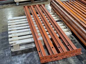 lot 591 image: Lot of (4) 7 Pallet Racking Cross Beams