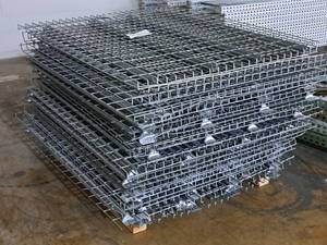 lot 597 image: Lot of (34) Pallet Racking Wire Grate Shelving - 65x54