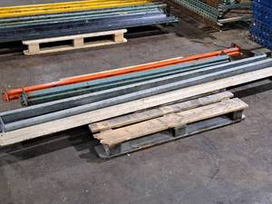lot 1064 image: Lot of (4) Pallet Racking Cross Beams  Assorted