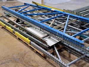 lot 1068B image: Lot of (13) Pallet Racking Uprights