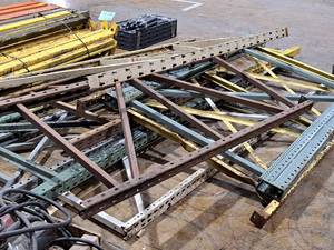 lot 1068C image: Lot of (10) Pallet Racking Uprights