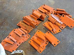 lot 1068E image: Lot of (34) Pallet Racking Bracket Parts