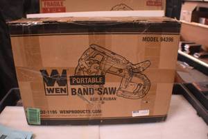 lot 6 image: WEN 94396 10-Amp 5-Inch Variable Speed Handheld Portable Band Saw for Metal