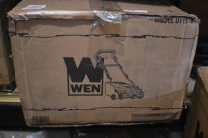 lot 48 image: WEN DT1516 16-Inch 15-Amp 2-in-1 Electric Dethatcher and Scarifier with Collection Bag
